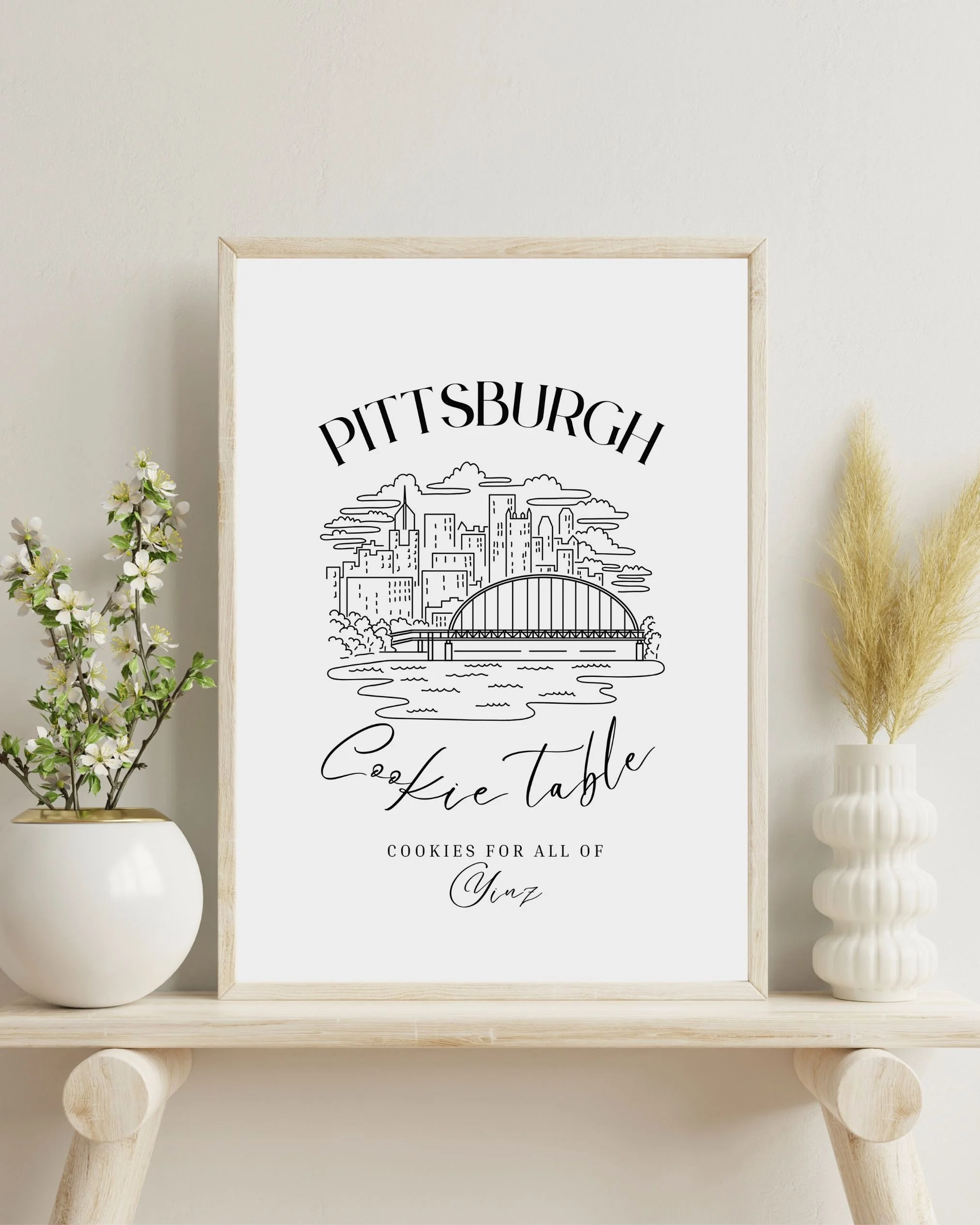 Pittsburgh Skyline Cookie Table Printable Sign — Jenna Hidinger